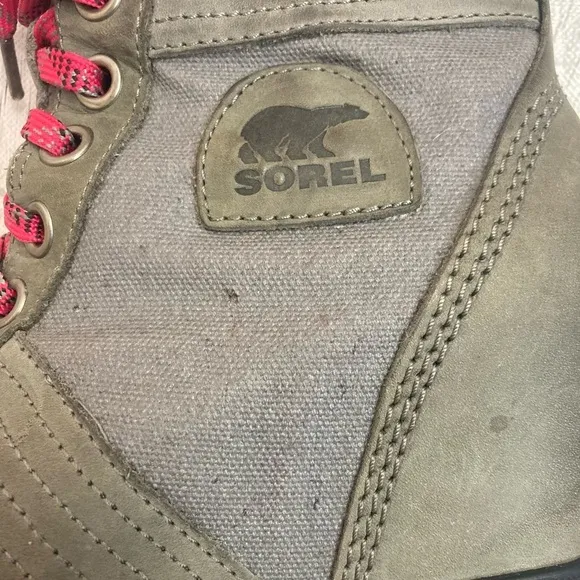Sorel Lexie Lace Up Wedge Boots