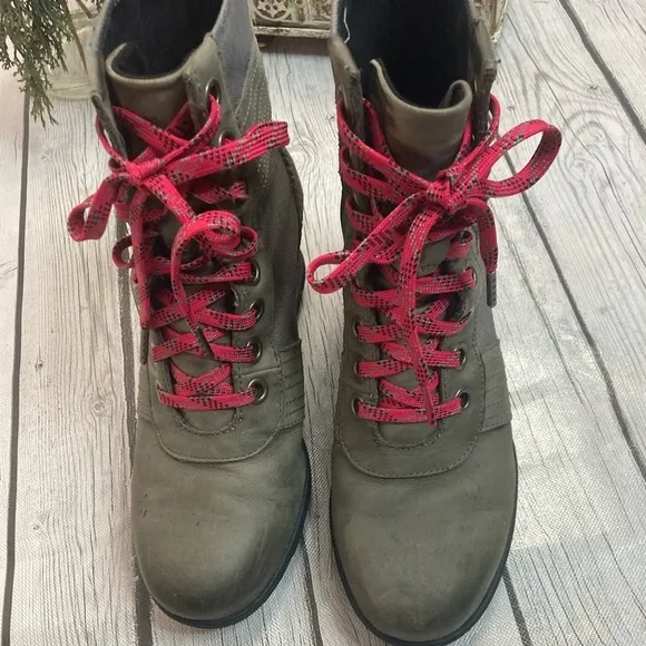 Sorel Lexie Lace Up Wedge Boots