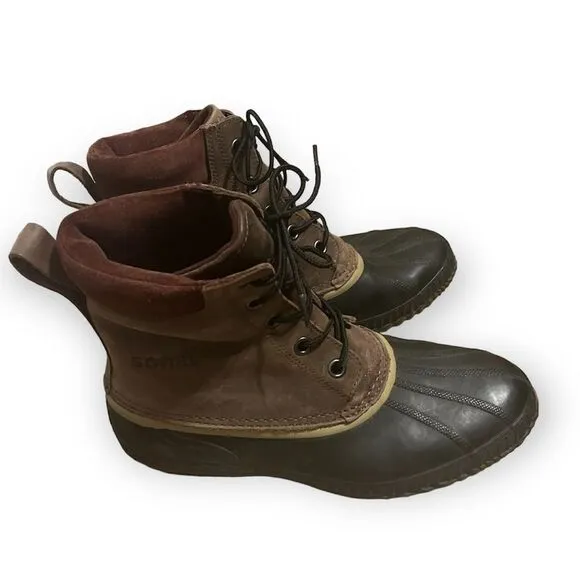 Sorel Men's Brown Classic Rubber Duck Boots