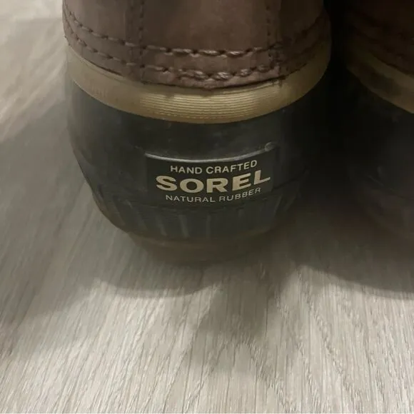Sorel Men's Brown Classic Rubber Duck Boots