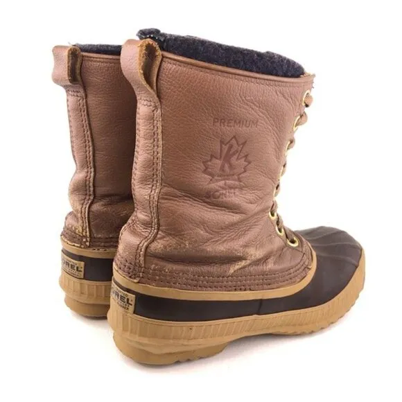 Sorel Premium Leather Waterproof Snow Boots 8