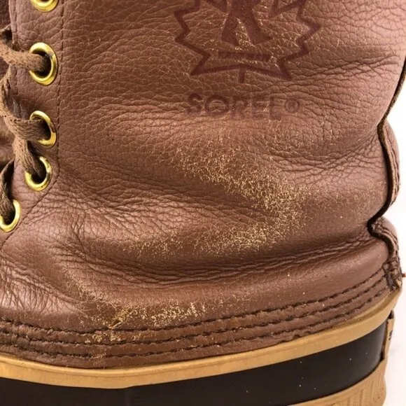 Sorel Premium Leather Waterproof Snow Boots 8