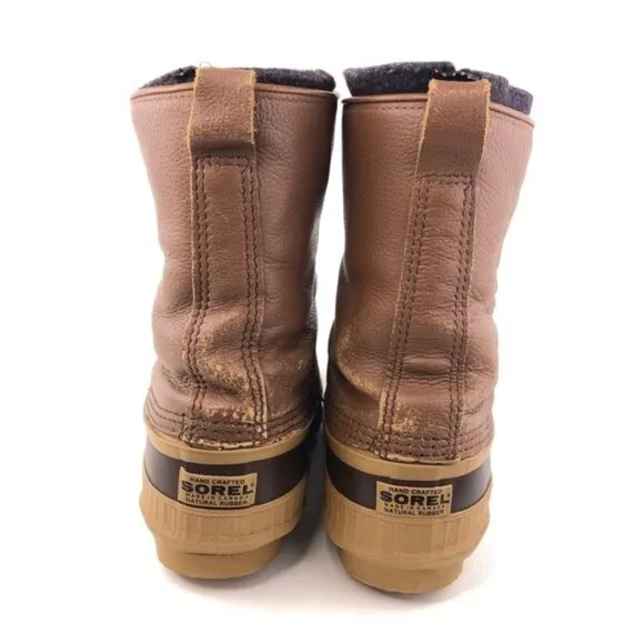 Sorel Premium Leather Waterproof Snow Boots 8