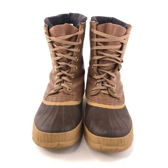Sorel Premium Leather Waterproof Snow Boots 8