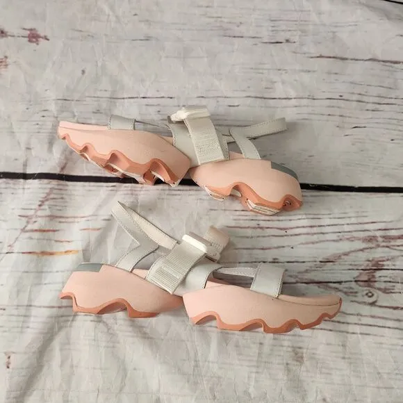 Sorel Sea Salt &amp; Peach Blossom Kinetic Impact Sandal Size 9.5 NWOB