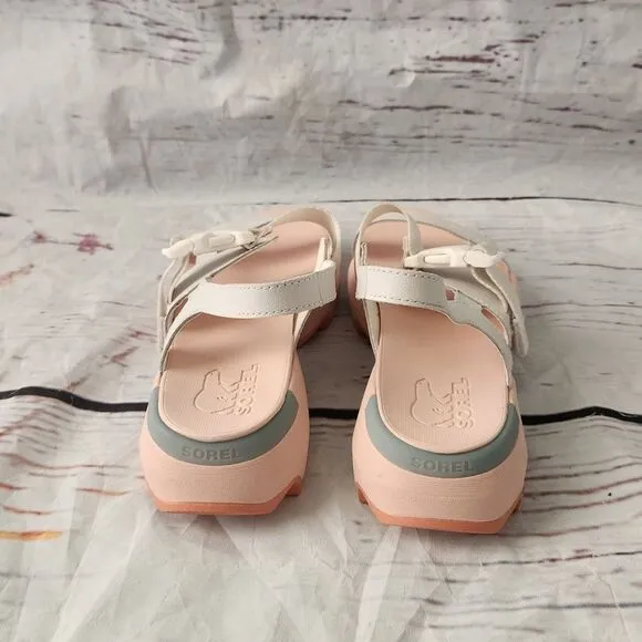 Sorel Sea Salt &amp; Peach Blossom Kinetic Impact Sandal Size 9.5 NWOB