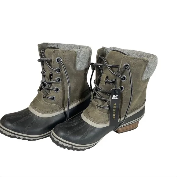 Sorel Slimpack Lace II Winter Snow Rain Boots Sz 5.5