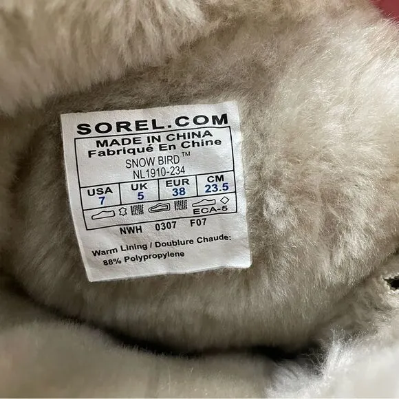 Sorel Snow Bird Thinsulate Winter Snow Boots