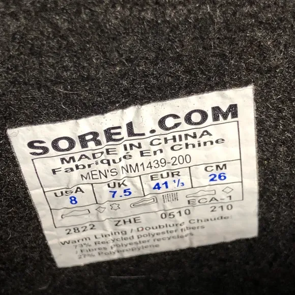 Sorel  tan  leather mid calf duck snow boots
