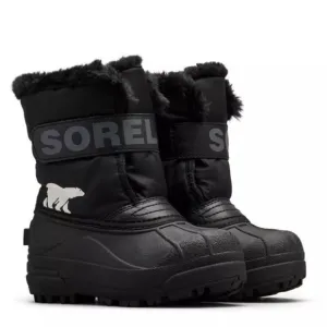 Sorel Toddler Black Snow Commander‎ Boots Size 8