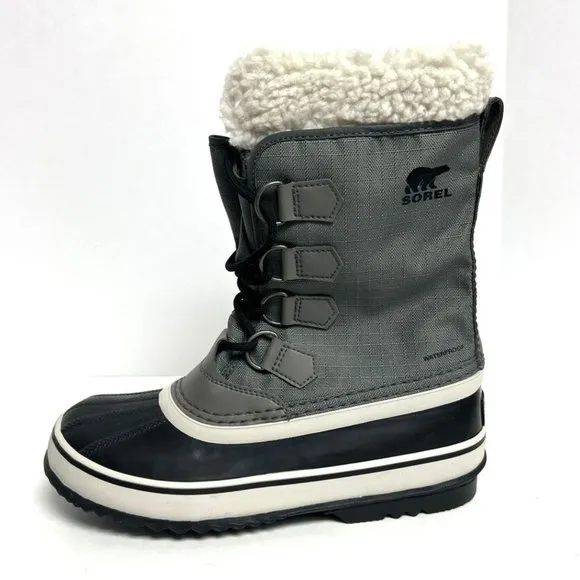 Sorel Women's Caribou Waterproof Snow Boots Gray, Size 8 M