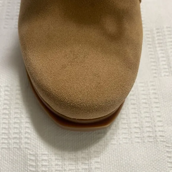 SOREL Women's Joan Of Arctic Wedge III Tawny Buff Leather Boots Sz  9