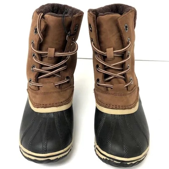 Sorel Women's Slimpack II Lace Waterproof Snow Boots Cattail Brown, Size 7 M