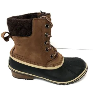 Sorel Women's Slimpack II Lace Waterproof Snow Boots Cattail Brown, Size 7 M