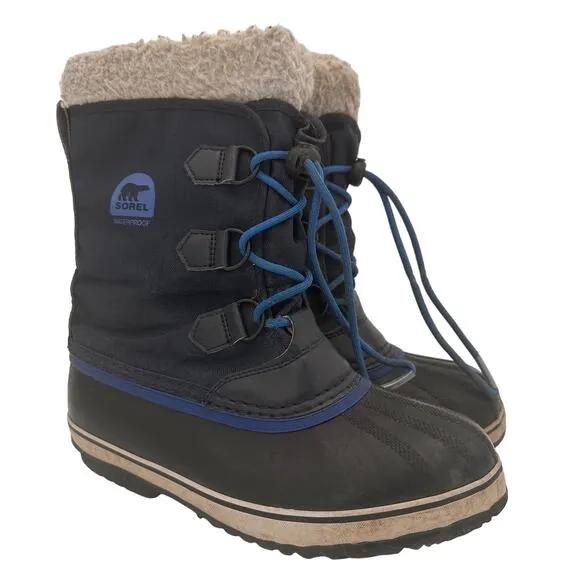 Sorel Youth Blue Yoot Pac Nylon Unisex Snow Boots Size 6