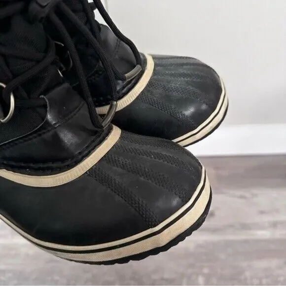 SOREL Youth Yoot Pac Nylon Boots in Black Size USA 3