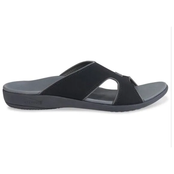 Spenco Kholo Plus Orthotic‎ Slide Sandals Mens 8 EE Wide Carbon Pewter New