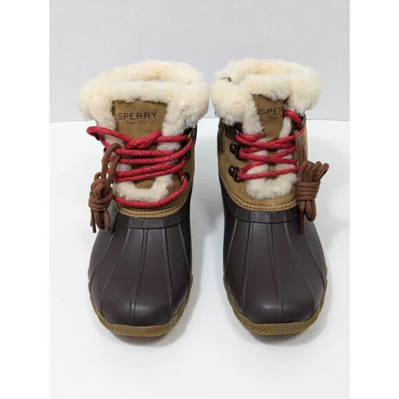 Sperry Alpine Saltwater Big Kid Size 4 Brown/Black NEW (no box)