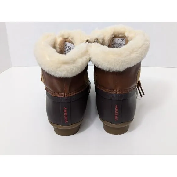 Sperry Alpine Saltwater Little Kid Size 3 Brown/Black NEW (no box)