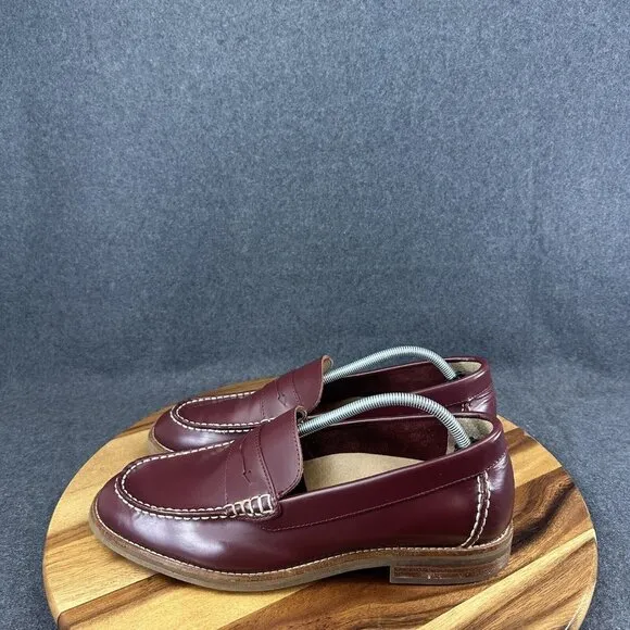 SPERRY Red Penny Loafers mens 12 M STS21472 Slip-on Lightweight