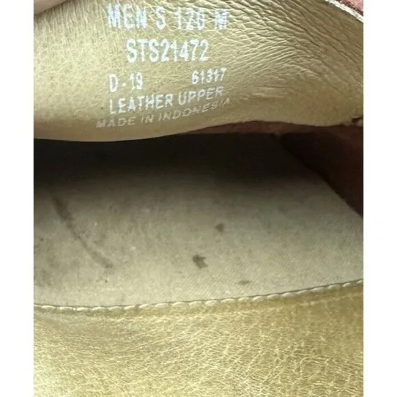 SPERRY Red Penny Loafers mens 12 M STS21472 Slip-on Lightweight