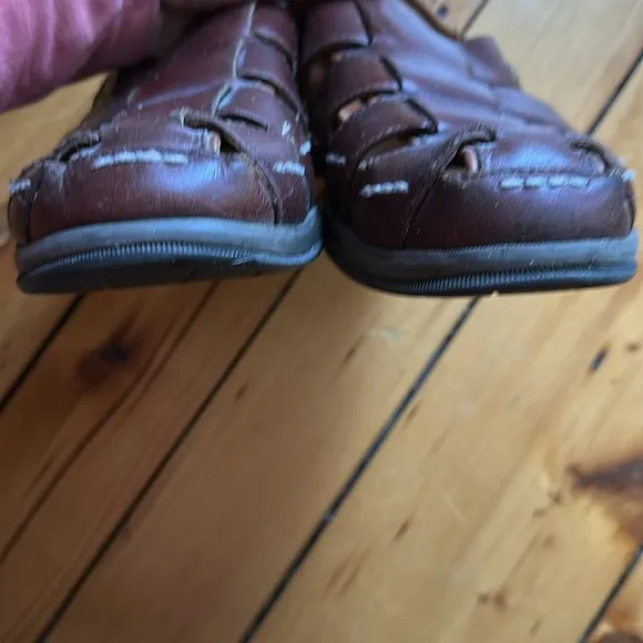 Sperry Top-Sider Gold Cup Fisherman Sandals Brown Leather, Size 11M