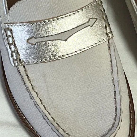 Sperry Women’s Off-White Penny Loafers