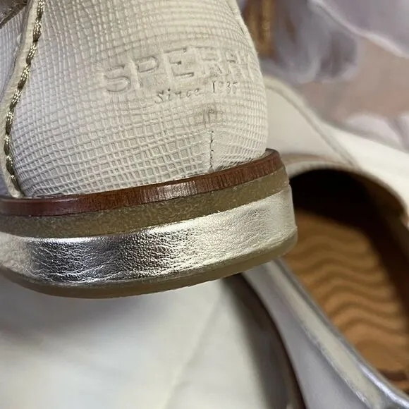 Sperry Women’s Off-White Penny Loafers