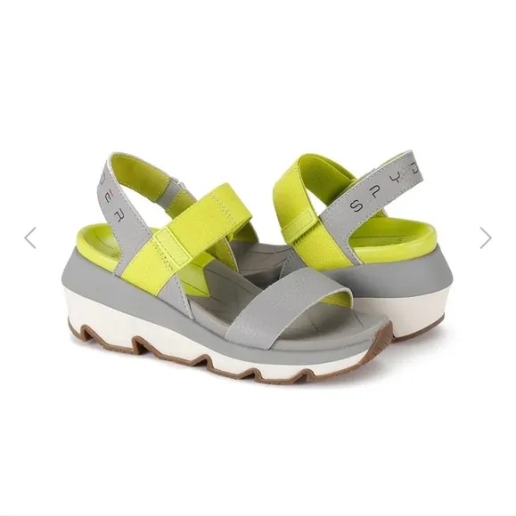 Spyder Women's Campie Sandals Gray and Green Sandals. NEW!