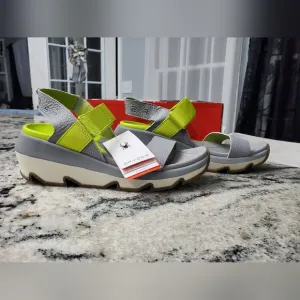Spyder Women's Campie Sandals Gray and Green Sandals. NEW!