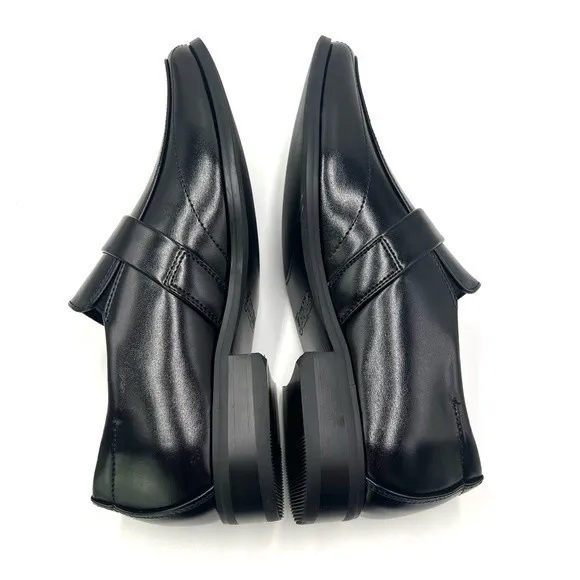 STACY ADAMS Boy's Kid's Bartley Black Slip On Loafers Dress Shoes Size 3 NEW
