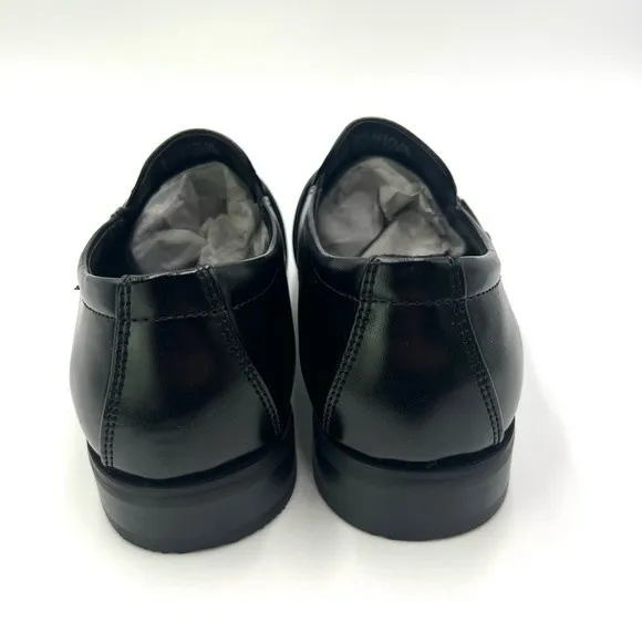 STACY ADAMS Boy's Kid's Bartley Black Slip On Loafers Dress Shoes Size 3 NEW