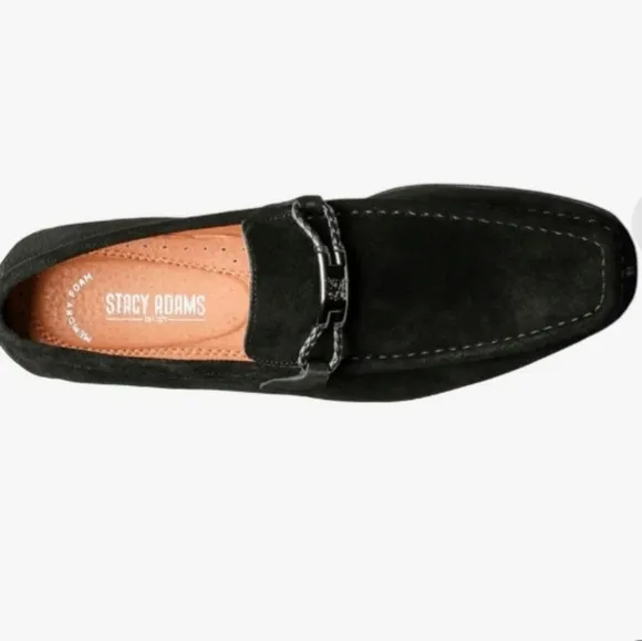 Stacy Adams Men's Neville Moc-Toe Slip-On Suede Penny Loafers 13W