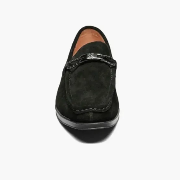 Stacy Adams Men's Neville Moc-Toe Slip-On Suede Penny Loafers 13W