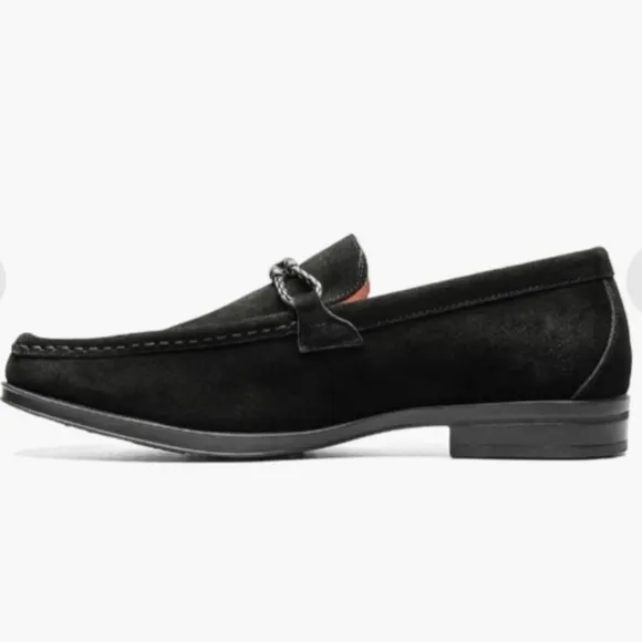 Stacy Adams Men's Neville Moc-Toe Slip-On Suede Penny Loafers 13W