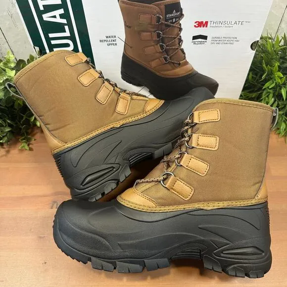 Staheekum Men's Brown Snow Boots Size 9