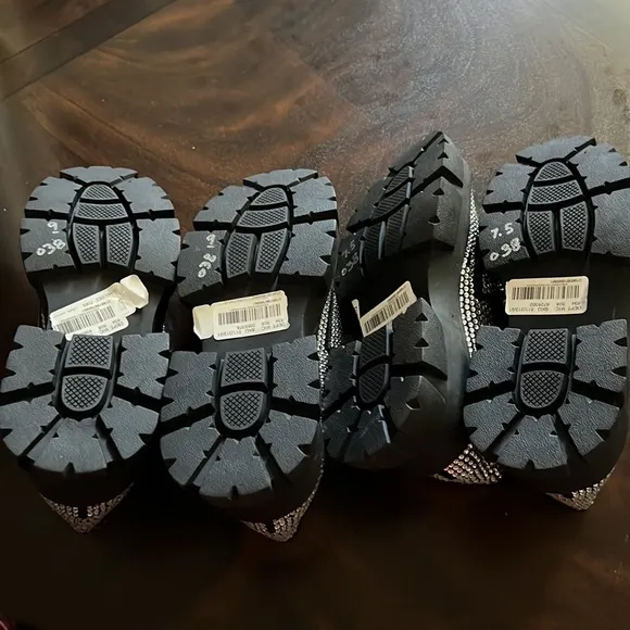 Steve Madden GIORGINA Rhinestones Chunky Loafers.