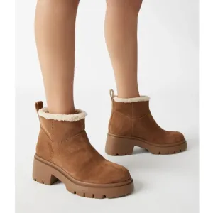 Steve Madden Hatcher Chestnut Suede Boots Size 7.5 New