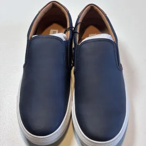 Steve Madden SLIP ON LOAFERS COLMEN SNEAKER SHOES, Blue Leather, Men’s 9M NWT