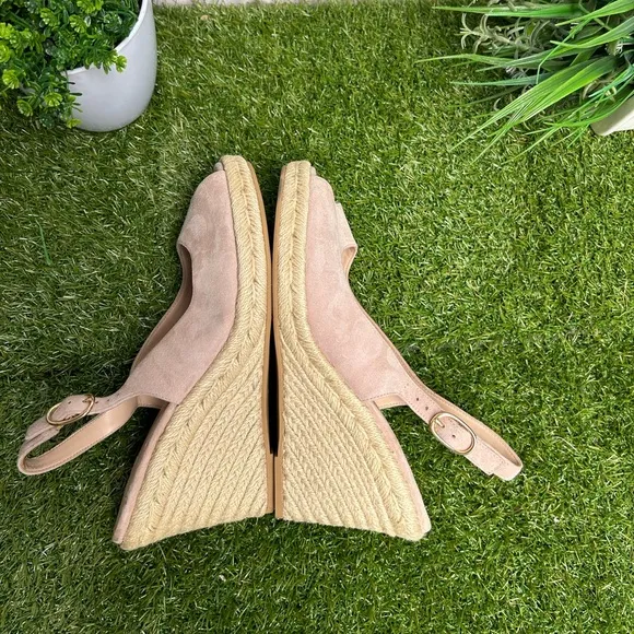 STUART WEITZMAN Jean Espadrille Platform WedgeSandal Women size 8 gently used