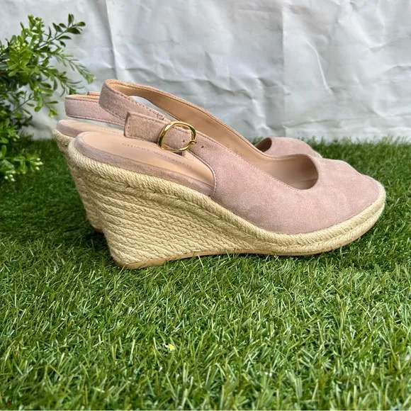 STUART WEITZMAN Jean Espadrille Platform WedgeSandal Women size 8 gently used
