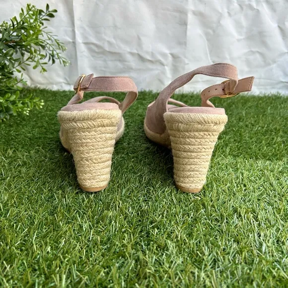 STUART WEITZMAN Jean Espadrille Platform WedgeSandal Women size 8 gently used