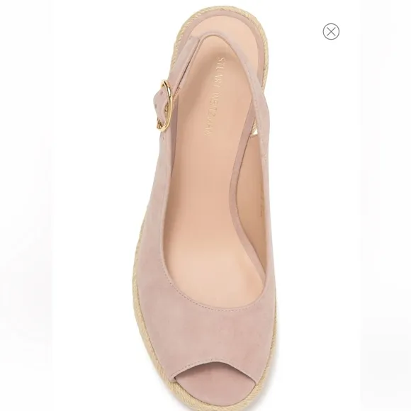 STUART WEITZMAN Jean Espadrille Platform WedgeSandal Women size 8 gently used