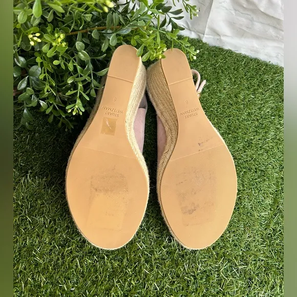 STUART WEITZMAN Jean Espadrille Platform WedgeSandal Women size 8 gently used
