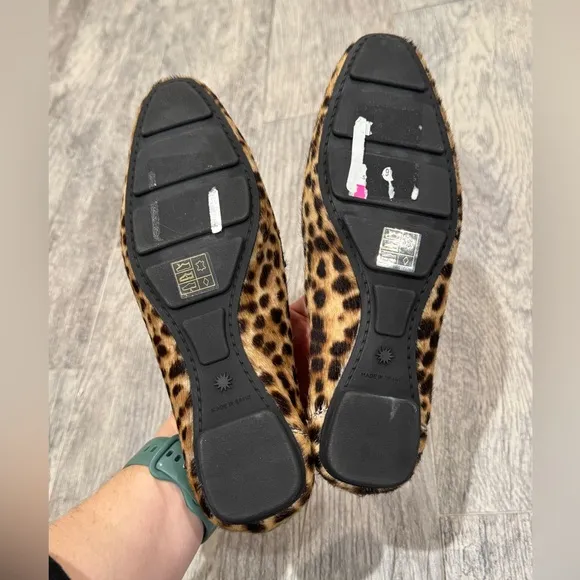 Stuart Weitzman leopard Jet calf hair loafers