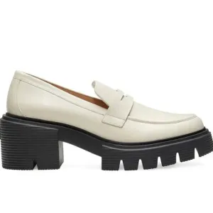 Stuart Weitzman Soho Lug Sole Chunky Heel Loafers Size 9 39.5