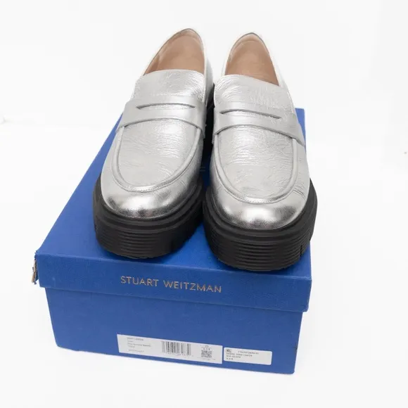 Stuart Weitzman | Women's Soho Silver Loafers