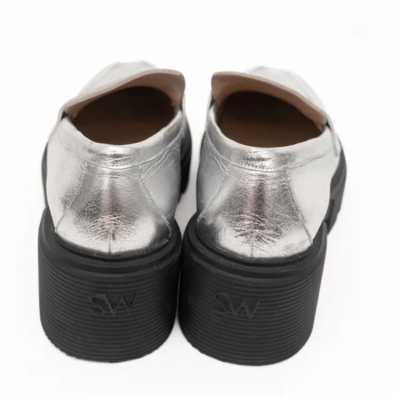 Stuart Weitzman | Women's Soho Silver Loafers