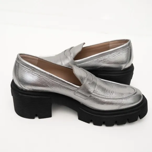 Stuart Weitzman | Women's Soho Silver Loafers