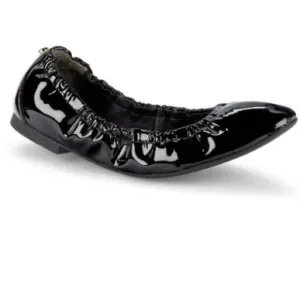 STUART WEITZMANGabby Scrunched Patent Leather Ballet Flats Sz 6